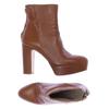 Zara Damen Stiefelette, Gr. 38, orange, kein Etikett