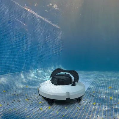Cordless Robotic Pool Cleaner Pool Vacuum with Dual Motors Self Parking for Flat Ground Pools