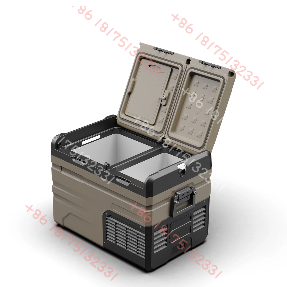 Alpicool TA35 OEM Dual Zone Mobile Gefrierschrank Tragbare Camper Auto Kühlbox Batterie Solar Auto Kühlschrank Camping Outdoor Kühlschrank Image