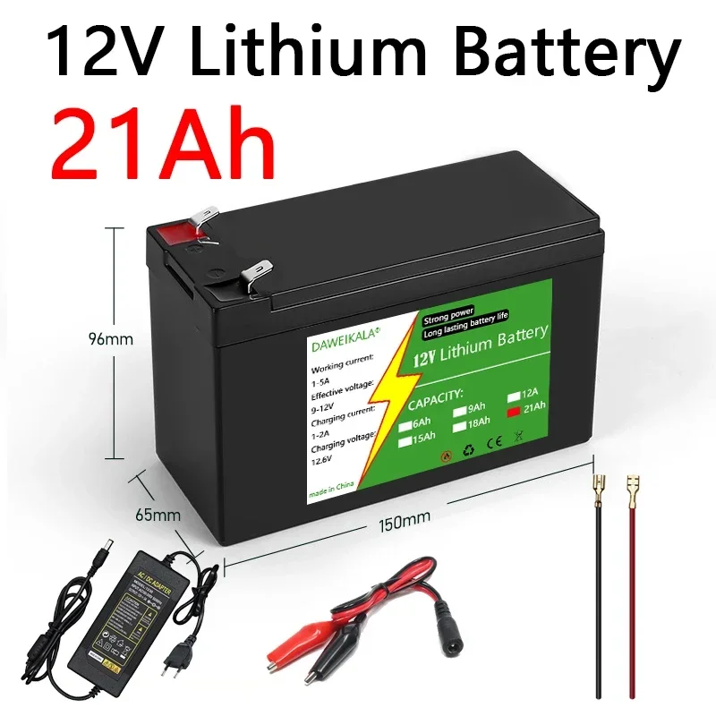 12V Lithiumbatterie 3S7P Akku 20Ah 21Ah für Solarenergie Elektrofahrzeug LED-Stromversorgung Außenzubehör Batterie Image