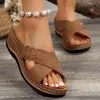 Sandalen Frauen Schuhe Sommer Offene spitze Frauen Schuh Rutschen Schuhe Frau Keil frauen Sandalen