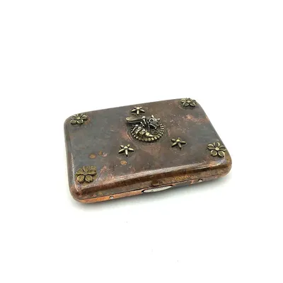 Multifunktions Outdoor Kleine Werkzeug EDC Kupfer Zigarette Fall Handgemachte Messing Box Storage Box Halter