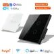 1 2 3 4 Gang WiFi/ZIGBEE RF 433mhz Smart Wireless Touch Lampada da parete con pulsante interruttore 220V senza neutro EU Tuya Alexa Google