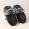 Plaid Flauschige Hausschuhe Frauen Haus Wohnungen Winter Designer Schuhe Damen Hause Casual Plüsch Warme Plattform Elegante Schuhe Große Größe