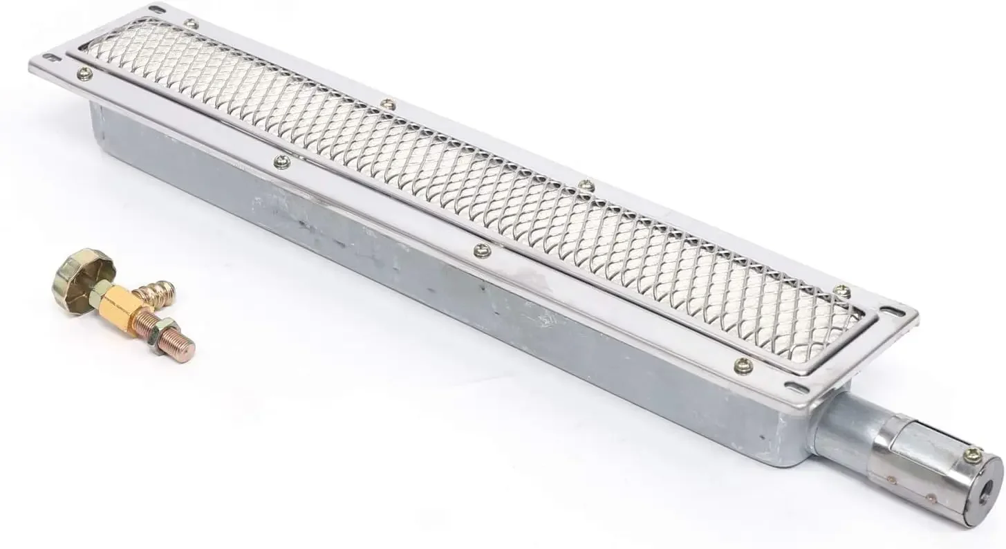 Barbecue à gaz à chaleur supérieure Barbecue en acier inoxydable Bruin latéral infrarouge Chauffage en céramique Cuisson Barbecue Grill à gaz (Rectangle)