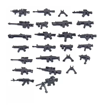WW2 Militär Bausteine Soldat Figuren Geschenke Waffen Gewehr Maschinengewehr Pistole Ausrüstungen Zubehör MOC Mini Ziegel Spielzeug Image