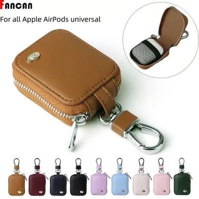 Für Airpods 4 2024 Fall Tragetasche PU Leder Tasche Stoßfest Earpods Abdeckung Universal Tasche Kopfhörer Lagerung Für AirPods Fall Image
