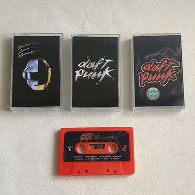 DJ Daft Punk Thomas Bangalter Music Tape Homework Album Discovery 3pcs Cassettes Cosplay Walkman