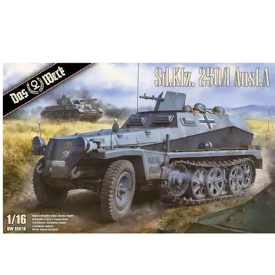 DAS WERK DW16018 1/16 Sd.Kfz. 250/1 Ausf. Ein Halftrack-Montagemodellbausatz Image