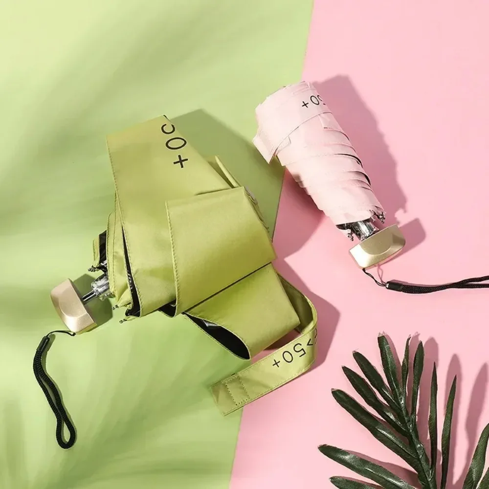 1pc 55% Rabatt Mini Sonnenschirm Tasche Regen Regenschirm Vinyl Klapp UV Uv-Schutz Sonnenschutz Tasche Sonnenschirm Kapsel Image