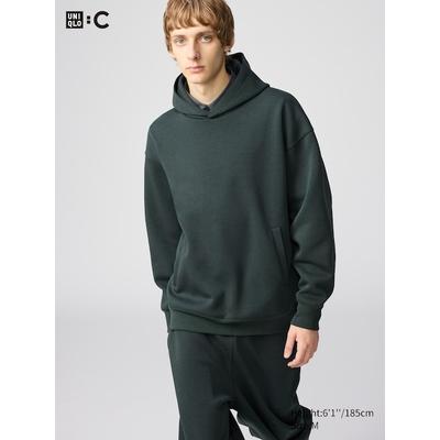 Uniqlo - Oversized Sweat Pullover Hoodie - Dark Green
