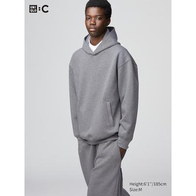 Uniqlo - Oversized Sweat Pullover Hoodie - Grey - XL