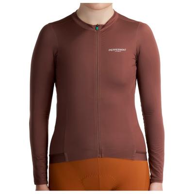 PEPPERMINT - Women's Signature Long Sleeve Jersey - Radtrikot Gr L braun Image