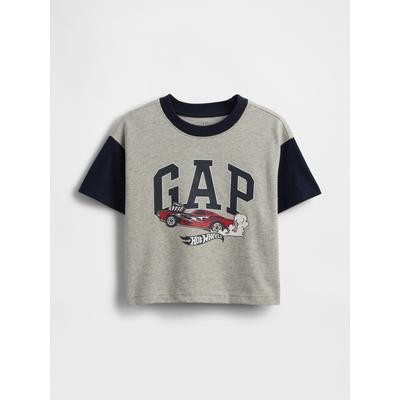 Gap Grey Oversized Hot Wheels Graphic Short Sleeve T-Shirt (6mths-5yrs)