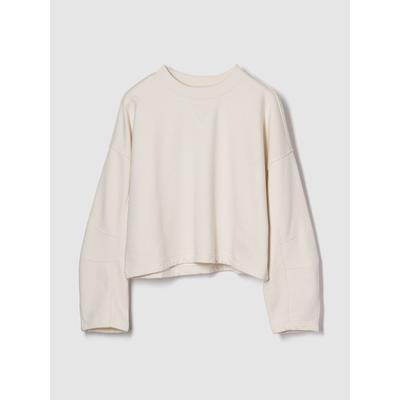 Gap Beige Heavyweight French Terry Barrel-Sleeve Sweatshirt