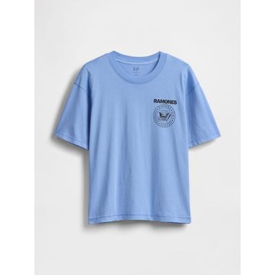 Gap Blue Ramones Short Sleeve Graphic Band T-Shirt
