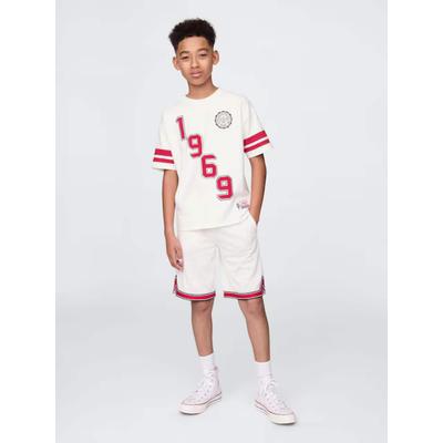 Gap White Logo Jersey Short Sleeve T-Shirt (4-13yrs)