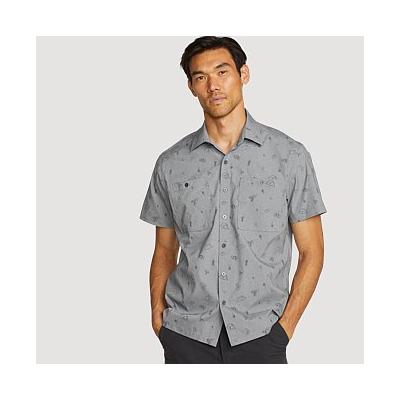 Eddie Bauer Men's Rainier 3.0 Shirt - Print - Dark Gray - Size XL