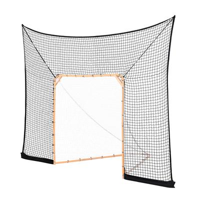 UIMOSO Hockey and Lacrosse Goal Backstop, 12x9 ft Lacrosse Net with Extended Coverage, Quick Easy Setup Complete Accessories