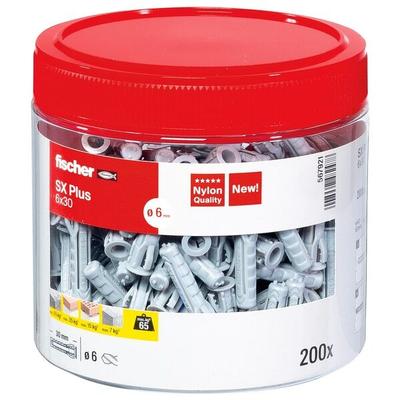 fischer Spreizdübel »SX Plus 6x30« 200 Stück grau Image