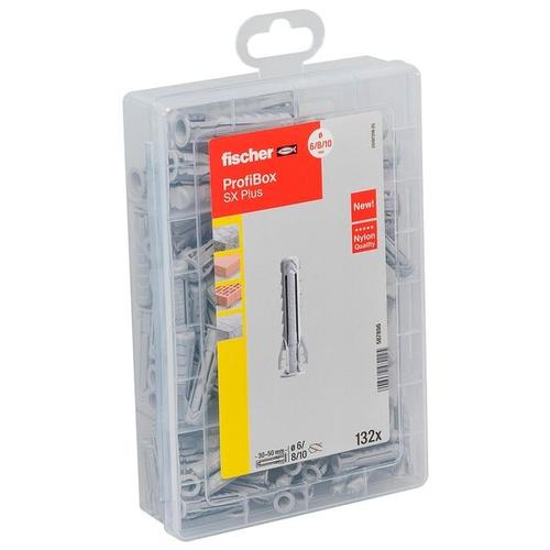 fischer Universaldübel-Sortiment »Profibox - SX Plus« 132 Stück grau