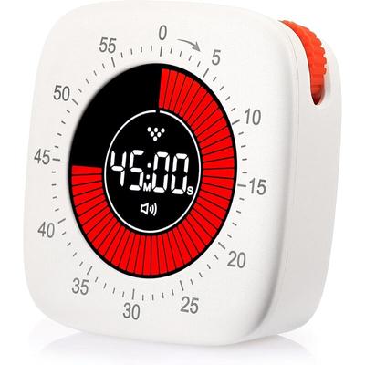 Tigrezy - Digitaler visueller Timer mit Farbbildschirm, 60-Minuten-Countdown, geräuschloses Image