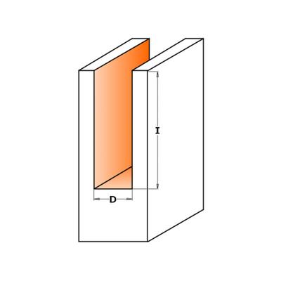 CMT - 912.127.11 hartmetall-nutfräser S=8 D=12,7X31,7 Image