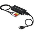 LaBlanc - Adattatore da RCA a HDMI, AV a HDMI, convertitore audio video composito CVBS AV a HDMI