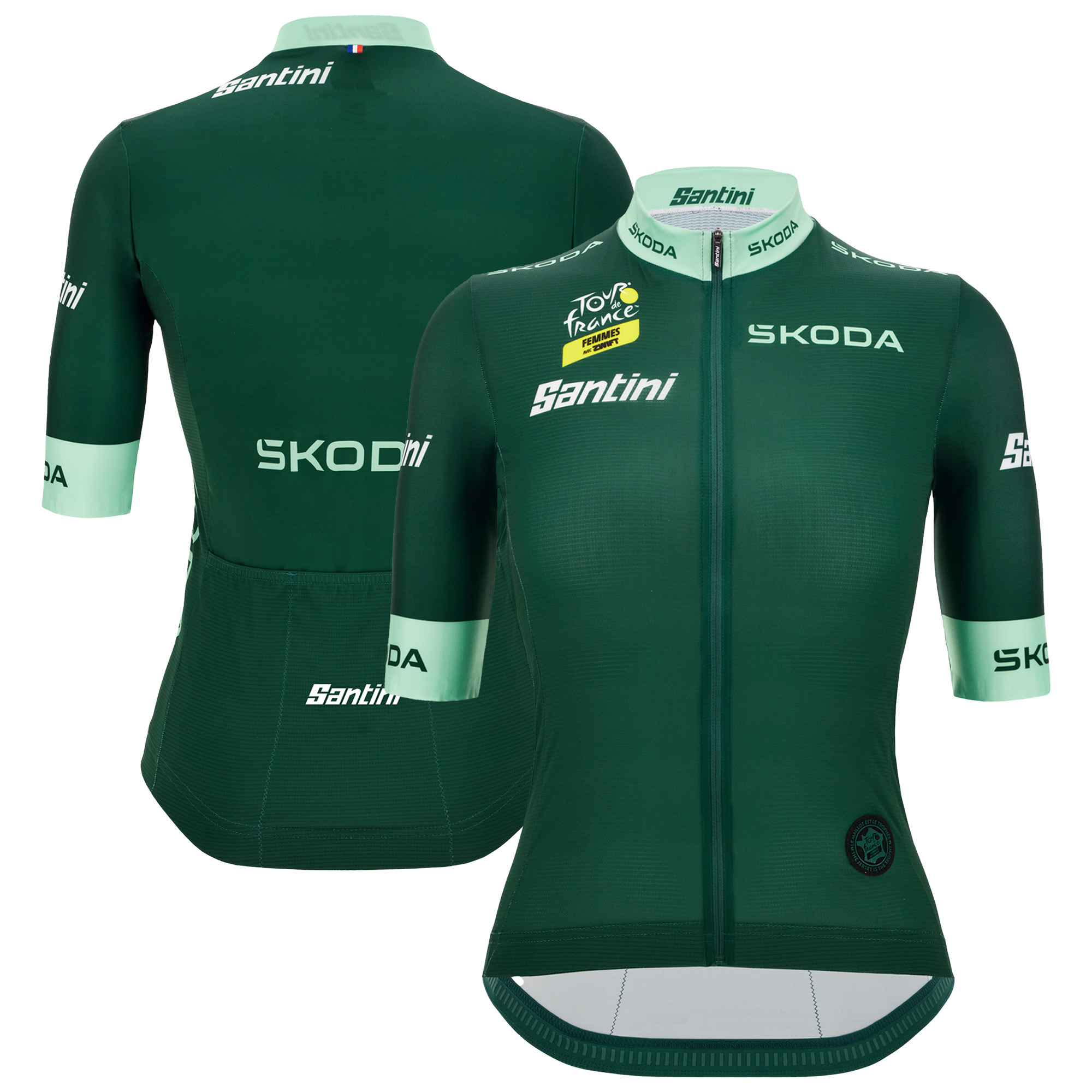 Tour de France Femme 2025 Replika-Trikot von Santini – Grün Image