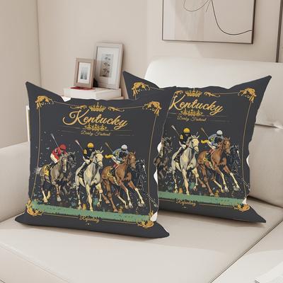 TEMU 2pcs , , Cushion 18*18 , Suitable For , Bedroom, Sofa Bed Decoration Image