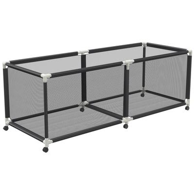 TEMU Pool Storage Box Storage Cart Storage Rack With Nylon Net Large Capacity Suitable For Toys, Swimming Rings, Towels Image
