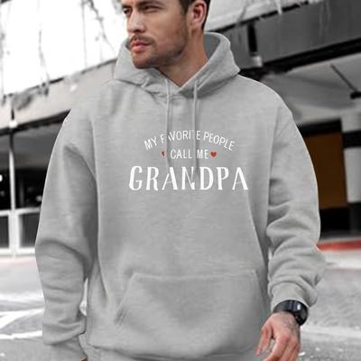 TEMU Men's Christmas Print Hoodie, Polyester Sports Style Hooded Sweatshirt, Regular Fit, With Long Sleeves, Stretch Knit Fabric, With Front Pocket, For Fall/winter Casual Pullover Image