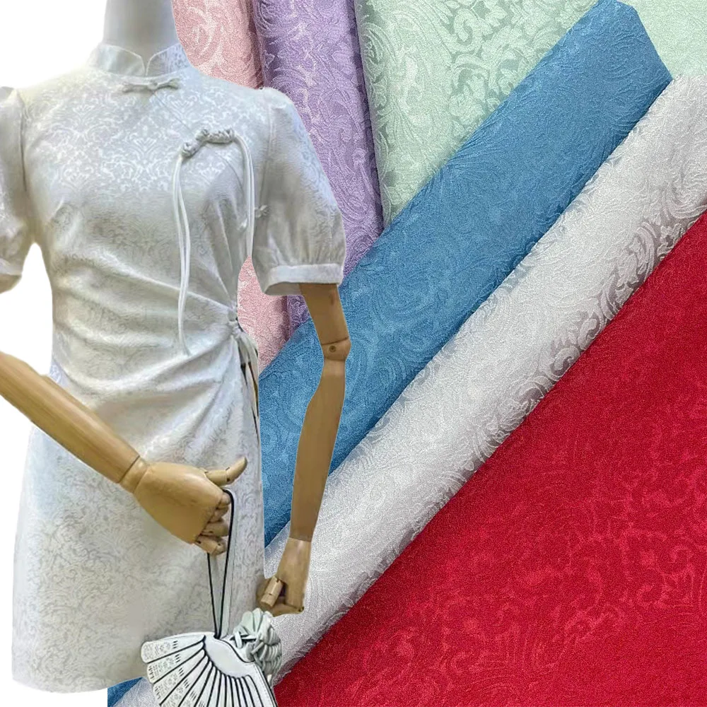 50X150cm Schwarz Weiß 3D Textur Brokat Jacquard Stoff Kostüm Vorhänge Materialien DIY Nähen Tuch Geeignet Für Party kleid Kleid Image