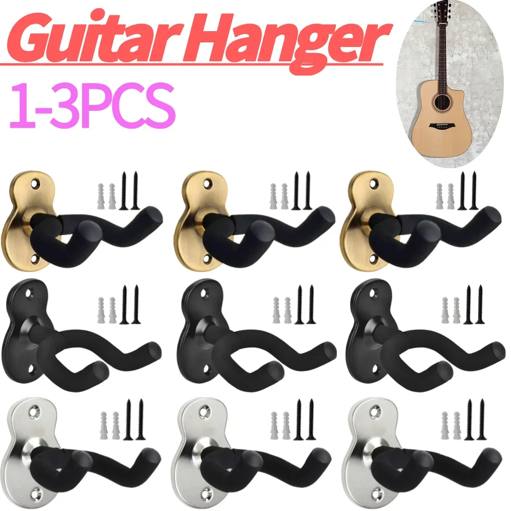Gitarre Aufhänger Wand Halterung Universal Display Rack Einfache Installation Gitarre Ukulele Halterung Haken Musical Instrument Zubehör Image