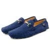 2023 Loafer Männer handgemachte Lederschuhe rot lässig Fahren Wohnungen Slip-On Bootsschuhe Plus