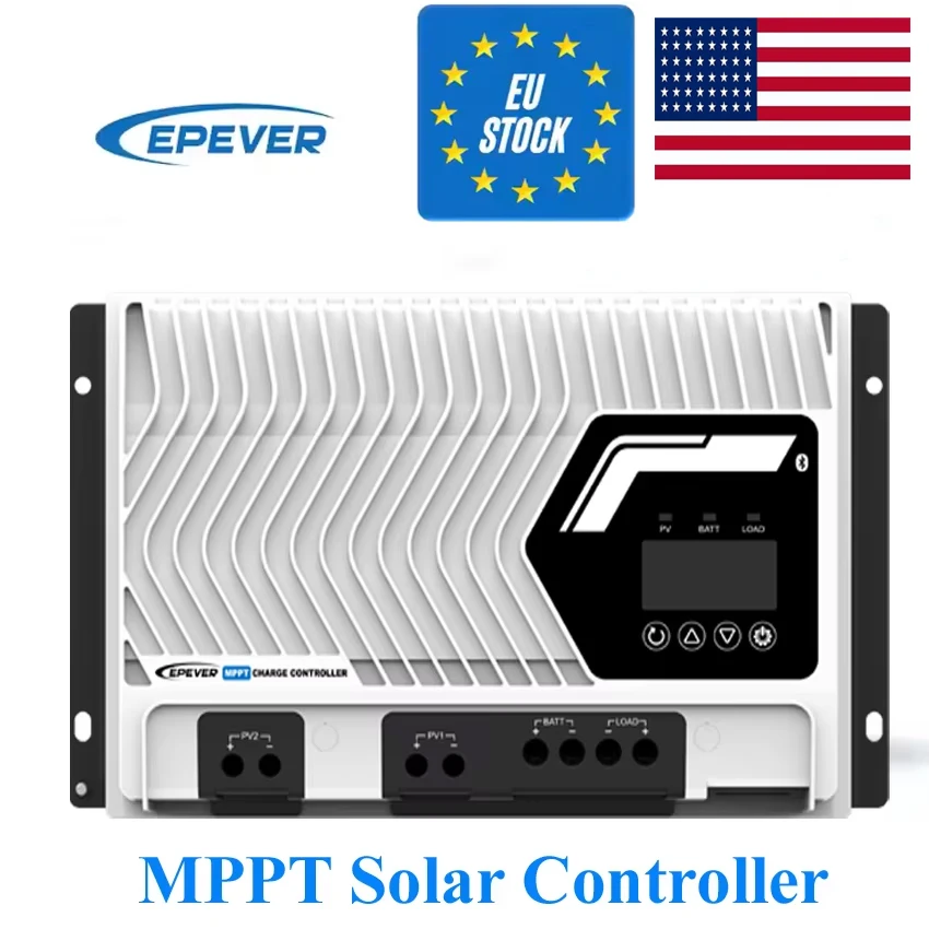 EPEVER Neuer 100A 80A 60A 50A MPPT Solarladeregler 12V 24V 48V Auto mit DC-Lastfunktion IT10420NCG3 IT10415NCG3BLE IP32 Image