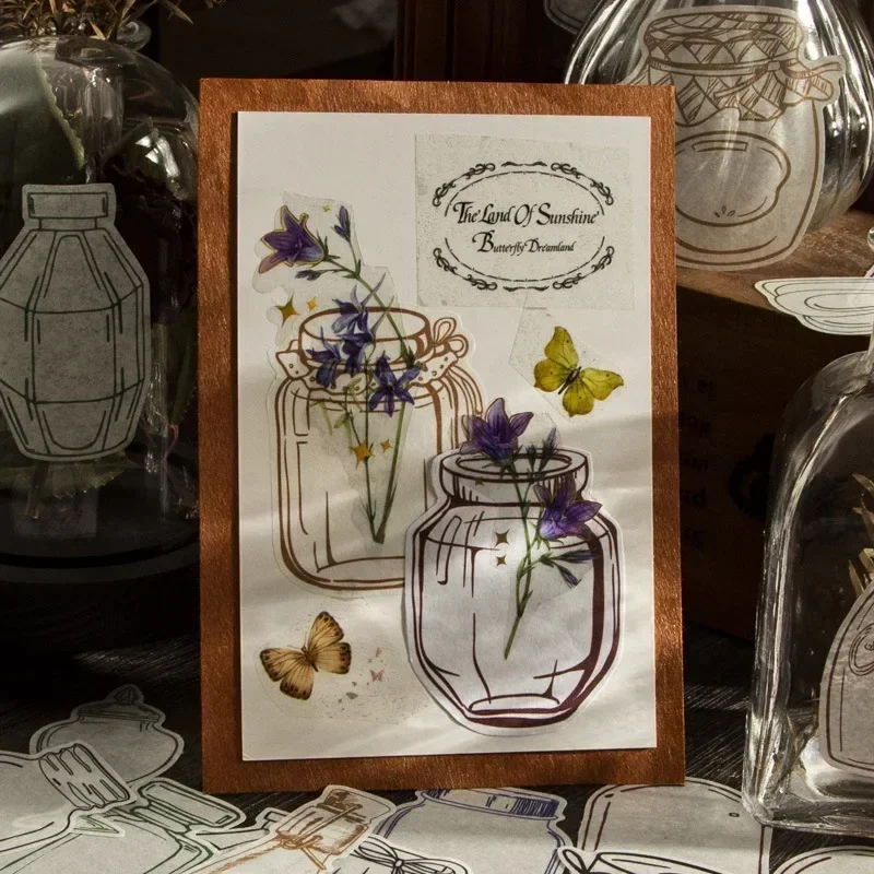 Gemütliche Lifestyle-Washi-Aufkleber Time's Treasury Series 4 ästhetische Themen 100 Stück für Planer Image