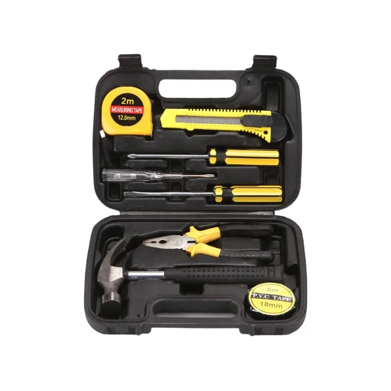 Boîtes à outils matérielles, outils d'entretien, boîtes à outils domestiques, outils manuels, mesures à ruban, marteaux, pinces, tournevis, clés