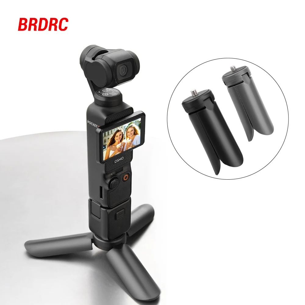 Mini-Stativ für DJI Osmo Pocket 3/Insta360 X5, kompaktes Reisestativ mit 1/4 Schraube, rutschfeste Basistasche, 3 Vlogging-Zubehör Image