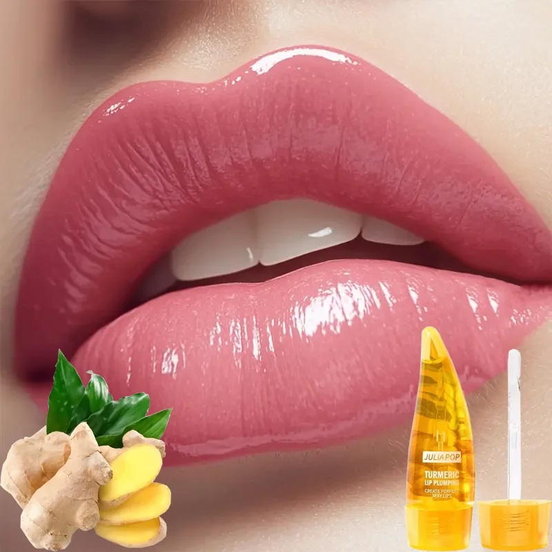 Ginger Mint Lip Plumper Oil, feuchtigkeitsspendend und feuchtigkeitsspendend, langanhaltende Wirkung, verblasst die Lippenlinie, reduziert feine Linien Image