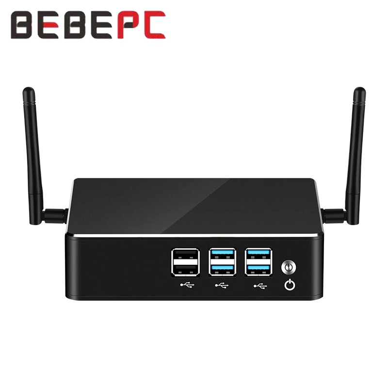BEBEPC Mini PC domestique avec Inter Core i3 i5 i7 avec 4xUSB2.0 4xUSB3.0 prise en charge WiFi Linux Win10 ordinateur Compact prêt pour le bureau