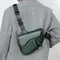 Sac de selle Simple pour hommes, sac à bandoulière de marque à la mode, sac à bandoulière à fermeture éclair, sac à main léger pour hommes, sac de poitrine décontracté de couleur unie