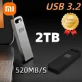 Xiaomi 2TB USB 3.2 Flash Drive Metallo Ad Alta Velocità U Disco TypeC Memory Stick di Stoccaggio Impermeabile PC Telefono Trasferimento Dati Portatile Nuovo