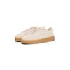 Plateausneaker TOMMY HILFIGER "MODERN COURT SNEAKER SUEDE", Damen, Gr. 40, beige, Veloursleder, unifarben, sportlich, Schuhe, Freizeitschuh, Halbschuh, Schnürer mit weich gepolstertem Schaftrand