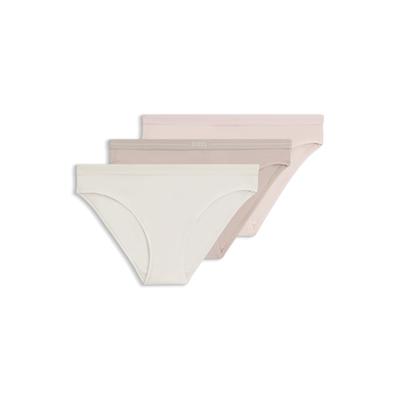 Slip BOSS "3P BRIEF", Damen, Gr. XXL, bunt, Jersey, Obermaterial: 90% Baumwolle, 10% Elasthan, körpernah, Unterhosen, mit elastischen Logobund Image