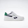 Sneaker REEBOK CLASSIC "REEBOK COURT ADVANCE ELASTIC & TOP STRAP", Gr. 32, ftwrweiß, vectornavy, glengrün, Synthetik, sportlich, Schuhe