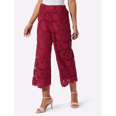 Schlupfhose CREATION L, Damen, Gr. 18, Kurzgrößen, rot (kirsche), 100% Polyester, unifarben, 7/8-Länge, Hosen Image