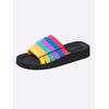 Badepantolette SIEBI`S, Gr. 42, bunt, Synthetik, Schuhe Pantolette
