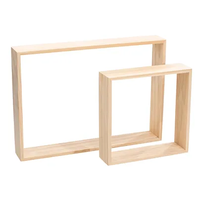 Deko-Rahmen aus Holz, 20 cm und 35 cm, 2 Stück Image