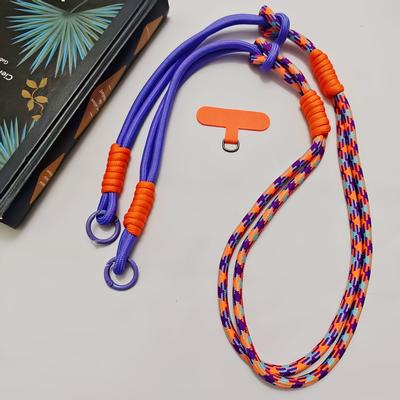 TEMU Adjustable Detachable Crossbody And Wrist Strap, Long Lanyard With Short Wrist Strap For Universal Phone Case Compatibility Image